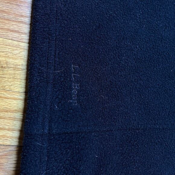 Vintage LL Bean Jacket Womens Large Black Fleece 90s 1/4 Zip Ladies Outdoors - Picture 4 of 9